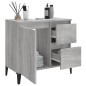 vidaXL Badschrank Grau Sonoma 65x33x60 cm Holzwerkstoff vidaXL Badschrank Grau Sonoma 65x33x60 cm Holzwerkstoff