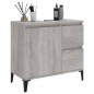 vidaXL Badschrank Grau Sonoma 65x33x60 cm Holzwerkstoff vidaXL Badschrank Grau Sonoma 65x33x60 cm Holzwerkstoff