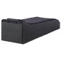 vidaXL Sonnenliege mit Auflage Poly Rattan Schwarz vidaXL Sonnenliege mit Auflage Poly Rattan Schwarz