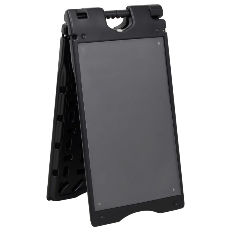 vidaXL Kundenstopper Schwarz 45x7x84,5 cm HDPE vidaXL Kundenstopper Schwarz 45x7x84,5 cm HDPE