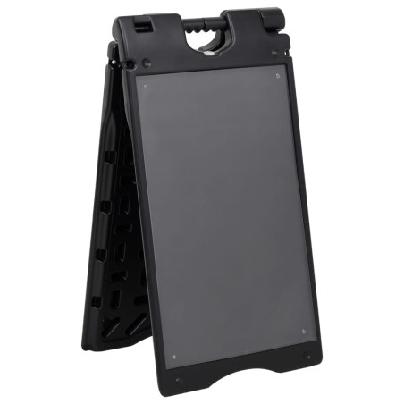 vidaXL Kundenstopper Schwarz 45x7x84,5 cm HDPE