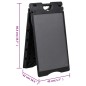 vidaXL Kundenstopper Schwarz 45x7x84,5 cm HDPE vidaXL Kundenstopper Schwarz 45x7x84,5 cm HDPE