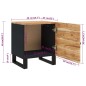 vidaXL Nachttisch 40x33x46 cm Massivholz Akazie vidaXL Nachttisch 40x33x46 cm Massivholz Akazie