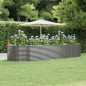 vidaXL Hochbeet Grau 367x140x68 cm Pulverbeschichteter Stahl vidaXL Hochbeet Grau 367x140x68 cm Pulverbeschichteter Stahl