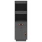 vidaXL Highboard Grau 34x40x108,5 cm Massivholz Kiefer vidaXL Highboard Grau 34x40x108,5 cm Massivholz Kiefer