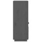 vidaXL Highboard Grau 34x40x108,5 cm Massivholz Kiefer vidaXL Highboard Grau 34x40x108,5 cm Massivholz Kiefer