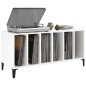 vidaXL Plattenschrank Hochglanz-Weiß 100x38x48 cm Holzwerkstoff vidaXL Plattenschrank Hochglanz-Weiß 100x38x48 cm Holzwerkstoff