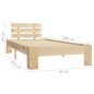 vidaXL Massivholzbett Kiefer 90x200 cm vidaXL Massivholzbett Kiefer 90x200 cm