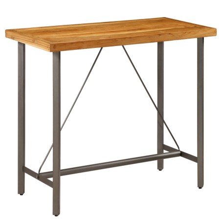 vidaXL Bartisch Recyceltes Massivholz Teak 120 x 58 x 106 cm