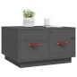 vidaXL Couchtisch Grau 60x53x35 cm Massivholz Kiefer vidaXL Couchtisch Grau 60x53x35 cm Massivholz Kiefer