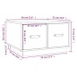 vidaXL Couchtisch Grau 60x53x35 cm Massivholz Kiefer vidaXL Couchtisch Grau 60x53x35 cm Massivholz Kiefer