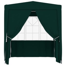 vidaXL Profi-Partyzelt mit Seitenwänden 2,5×2,5m Grün 90 g/m²
