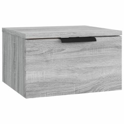 vidaXL Wand-Nachttisch Grau Sonoma 34x30x20 cm