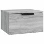 vidaXL Wand-Nachttisch Grau Sonoma 34x30x20 cm vidaXL Wand-Nachttisch Grau Sonoma 34x30x20 cm