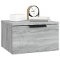 vidaXL Wand-Nachttisch Grau Sonoma 34x30x20 cm vidaXL Wand-Nachttisch Grau Sonoma 34x30x20 cm