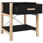 vidaXL Nachttische 2 Stk. Schwarz 42x38x45 cm Holzwerkstoff vidaXL Nachttische 2 Stk. Schwarz 42x38x45 cm Holzwerkstoff
