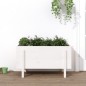 vidaXL Hochbeet Weiß 101x50x57 cm Massivholz Kiefer vidaXL Hochbeet Weiß 101x50x57 cm Massivholz Kiefer