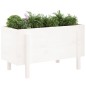 vidaXL Hochbeet Weiß 101x50x57 cm Massivholz Kiefer vidaXL Hochbeet Weiß 101x50x57 cm Massivholz Kiefer