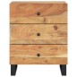 vidaXL Nachttisch 50x33x62 cm Massivholz Akazie & Holzwerkstoff vidaXL Nachttisch 50x33x62 cm Massivholz Akazie & Holzwerkstoff