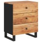 vidaXL Nachttisch 50x33x62 cm Massivholz Akazie & Holzwerkstoff vidaXL Nachttisch 50x33x62 cm Massivholz Akazie & Holzwerkstoff