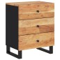 vidaXL Nachttisch 50x33x62 cm Massivholz Akazie & Holzwerkstoff vidaXL Nachttisch 50x33x62 cm Massivholz Akazie & Holzwerkstoff