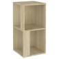 vidaXL Eckregal Sonoma-Eiche 33x33x67 cm Holzwerkstoff vidaXL Eckregal Sonoma-Eiche 33x33x67 cm Holzwerkstoff
