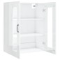 vidaXL Hängeschrank Hochglanz-Weiß 69,5x34x90 cm
