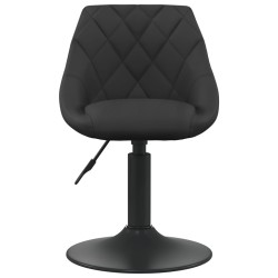 vidaXL Esszimmerstuhl Schwarz Samt
