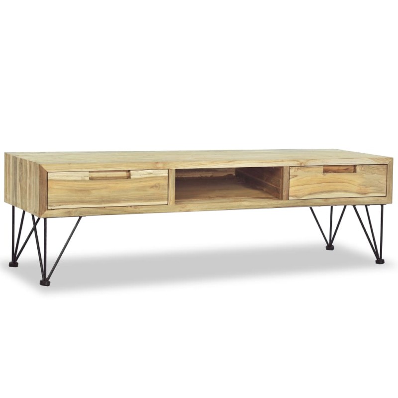 vidaXL TV-Schrank 120 x 35 x 35 cm Teak Massiv vidaXL TV-Schrank 120 x 35 x 35 cm Teak Massiv