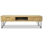 vidaXL TV-Schrank 120 x 35 x 35 cm Teak Massiv vidaXL TV-Schrank 120 x 35 x 35 cm Teak Massiv