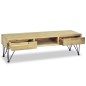 vidaXL TV-Schrank 120 x 35 x 35 cm Teak Massiv vidaXL TV-Schrank 120 x 35 x 35 cm Teak Massiv