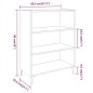 vidaXL Sideboard Grau Sonoma 69,5x32,5x90 cm Holzwerkstoff vidaXL Sideboard Grau Sonoma 69,5x32,5x90 cm Holzwerkstoff