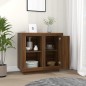 vidaXL Sideboard Braun Eiche 80x40x75 cm vidaXL Sideboard Braun Eiche 80x40x75 cm