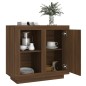 vidaXL Sideboard Braun Eiche 80x40x75 cm vidaXL Sideboard Braun Eiche 80x40x75 cm