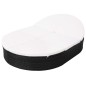 vidaXL Outdoor-Loungebett mit Kissen Poly Rattan Schwarz vidaXL Outdoor-Loungebett mit Kissen Poly Rattan Schwarz