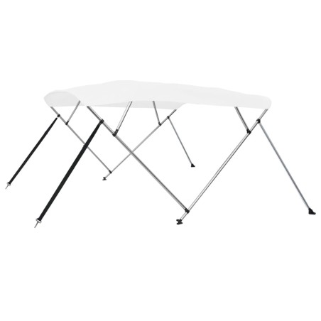 vidaXL 4-Bow Bimini Top Weiß 243x180x137 cm