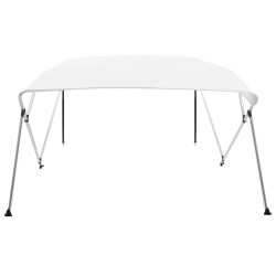 vidaXL 4-Bow Bimini Top Weiß 243x180x137 cm