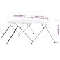 vidaXL 4-Bow Bimini Top Weiß 243x180x137 cm vidaXL 4-Bow Bimini Top Weiß 243x180x137 cm