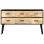 vidaXL Sideboard 110x33x64 cm Massivholz Mango vidaXL Sideboard 110x33x64 cm Massivholz Mango