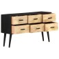 vidaXL Sideboard 110x33x64 cm Massivholz Mango vidaXL Sideboard 110x33x64 cm Massivholz Mango