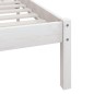 vidaXL Massivholzbett Weiß 120x190 cm vidaXL Massivholzbett Weiß 120x190 cm