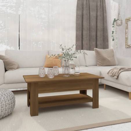 vidaXL Couchtisch Braun Eichen-Optik 102x55x42 cm Holzwerkstoff