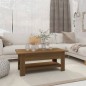 vidaXL Couchtisch Braun Eichen-Optik 102x55x42 cm Holzwerkstoff vidaXL Couchtisch Braun Eichen-Optik 102x55x42 cm Holzwerkstoff