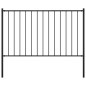 vidaXL Zaunfeld mit Pfosten Pulverbeschichteter Stahl 1,7 x 1,25 m vidaXL Zaunfeld mit Pfosten Pulverbeschichteter Stahl 1,7 x 1,25 m