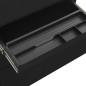 vidaXL Aktenschrank mit Rollen Schwarz 39x45x60 cm Stahl vidaXL Aktenschrank mit Rollen Schwarz 39x45x60 cm Stahl