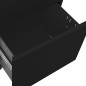 vidaXL Aktenschrank mit Rollen Schwarz 39x45x60 cm Stahl vidaXL Aktenschrank mit Rollen Schwarz 39x45x60 cm Stahl