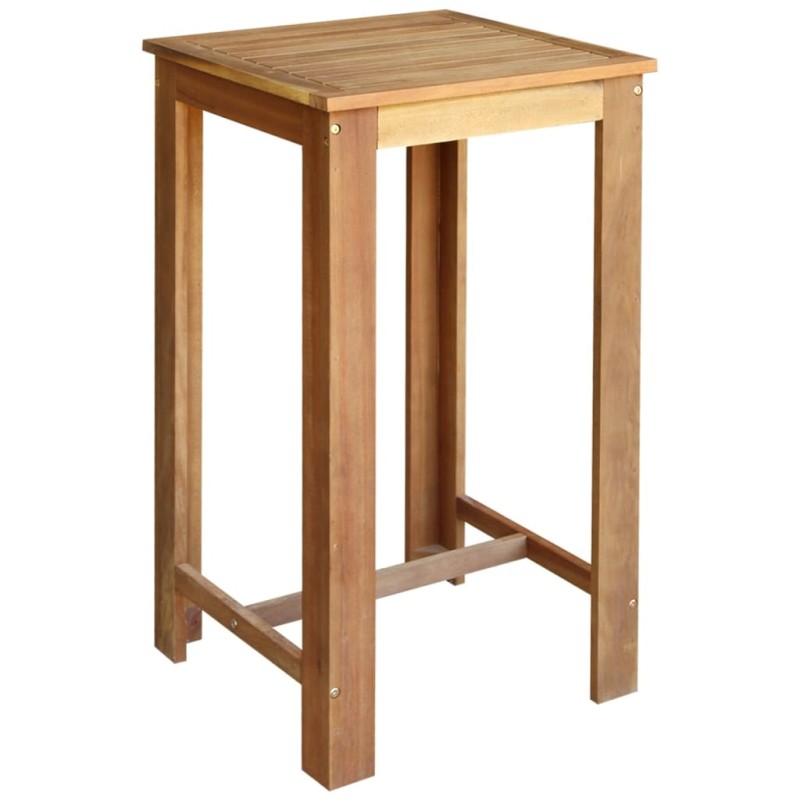 vidaXL Bartisch Akazienholz Massiv 60 x 60 x 105 cm vidaXL Bartisch Akazienholz Massiv 60 x 60 x 105 cm