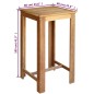 vidaXL Bartisch Akazienholz Massiv 60 x 60 x 105 cm vidaXL Bartisch Akazienholz Massiv 60 x 60 x 105 cm