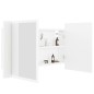 vidaXL LED-Bad-Spiegelschrank Weiß 80x12x45 cm Acryl vidaXL LED-Bad-Spiegelschrank Weiß 80x12x45 cm Acryl