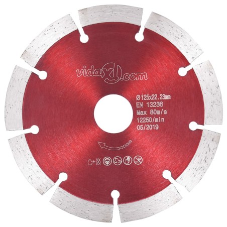 vidaXL Diamant-Trennscheiben 2 Stk. Stahl 125 mm